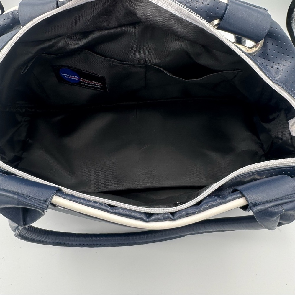 NFL Seattle Seahawk Navy and Gray Team Shoulder Bag Hand Bag Embroidered Logo - Picture 10 of 12